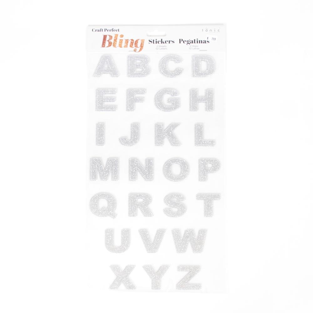 Craft Embellishments, Art & School, 1.5", Craft Perfect, Grad Cap Decor, Crystal, Alphabet, 962167